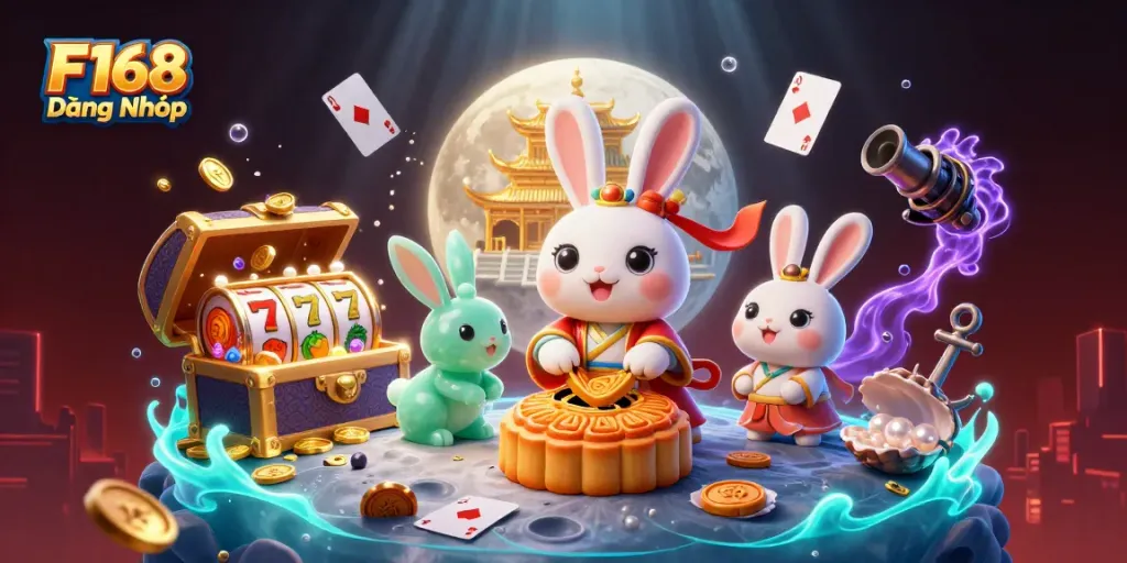 Engage with F168 Đăng Nhập through a vibrant casino scene featuring playful elements like poker chips and slot reels.